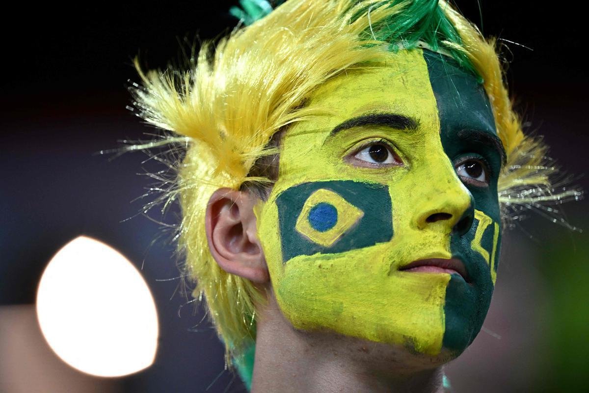 Duelo entre Brasil e Sua, pela 2 rodada do Grupo G da Copa do Mundo, acontece no Estdio 974, em Doha, no Catar