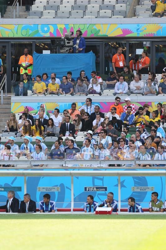 Em 21 de junho de 2014, Diego Maradona esteve no Mineiro, em Belo Horizonte, para assistir ao jogo entre Argentina e Ir, pela Copa do Mundo. Na ocasio, os argentinos venceram o confronto por 1 a 0, com gol do astro Lionel Messi nos acrscimos.