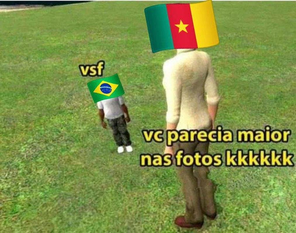 Memes da derrota do Brasil para Camares na Copa do Mundo