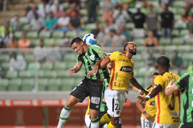 Fotos da partida de ida da terceira fase da Copa Libertadores, entre Amrica e Barcelona de Guayaquil, no Independncia, em Belo Horizonte
