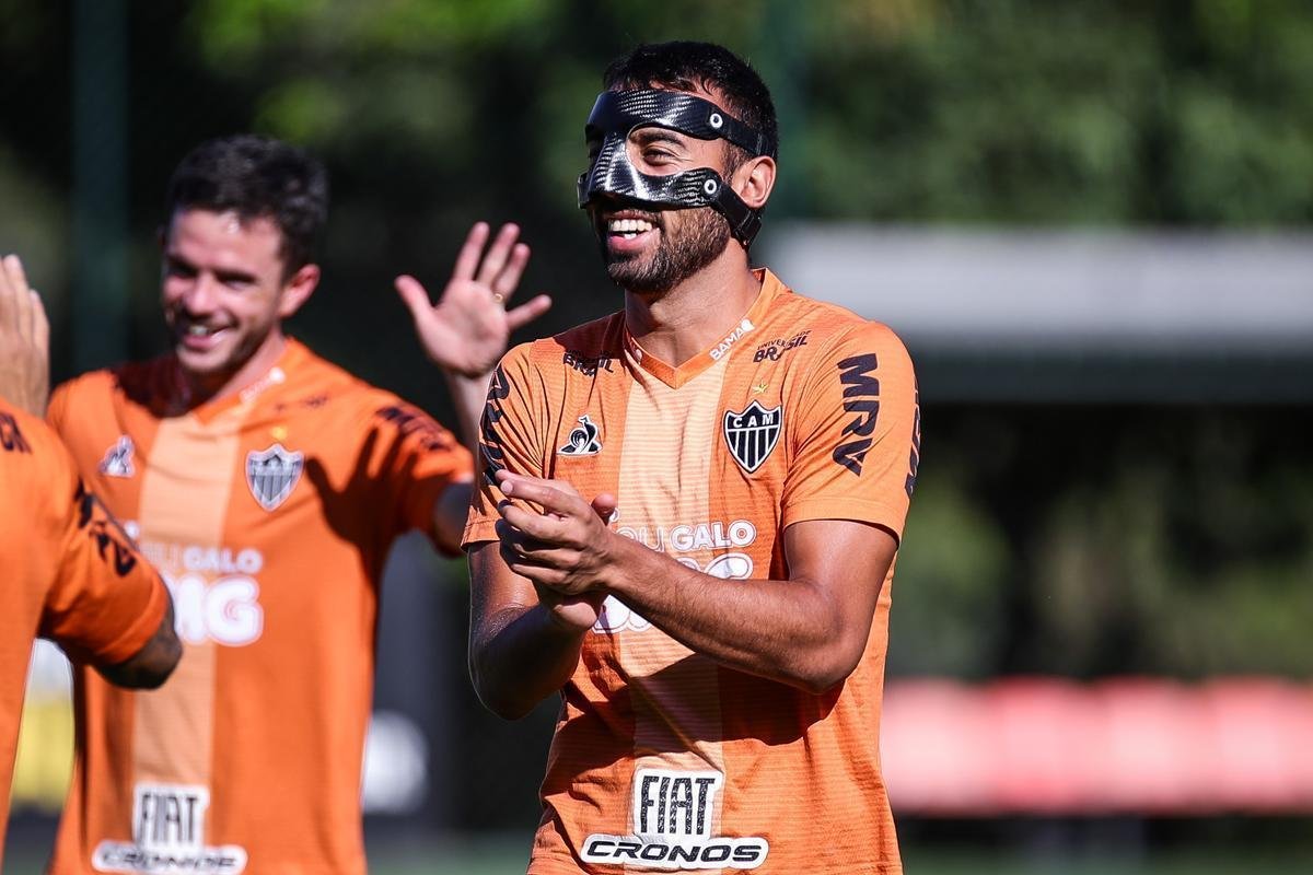 Fotos do ltimo treino do Atltico antes do jogo com o Grmio