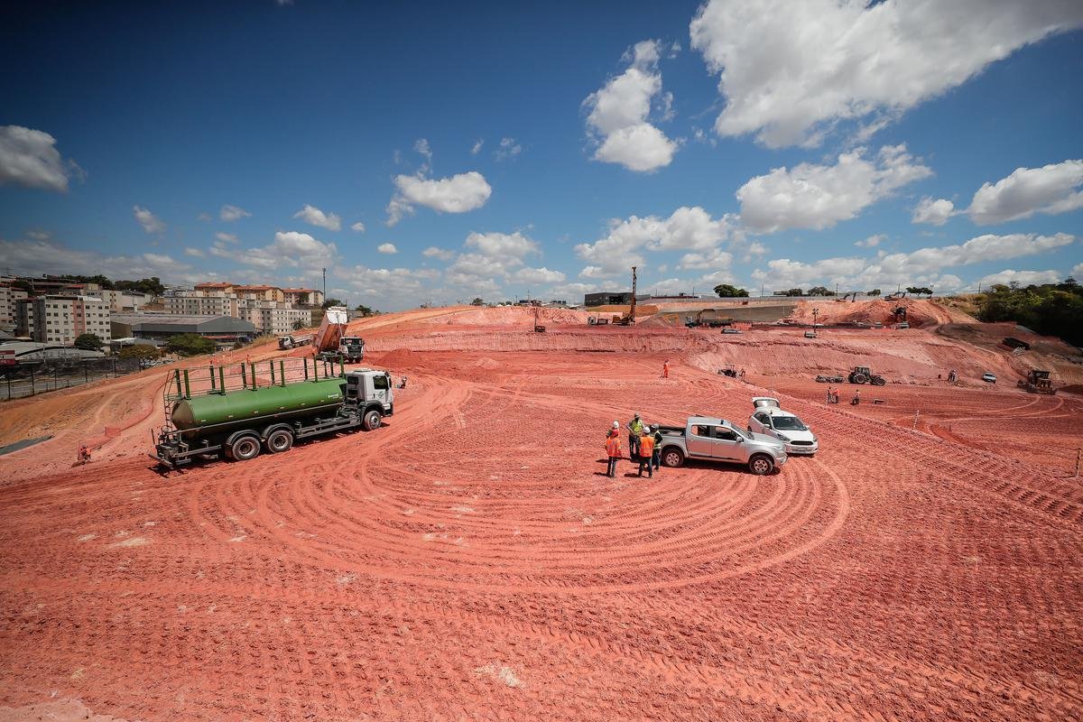 Atlético divulgou novas fotos das obras da Arena MRV