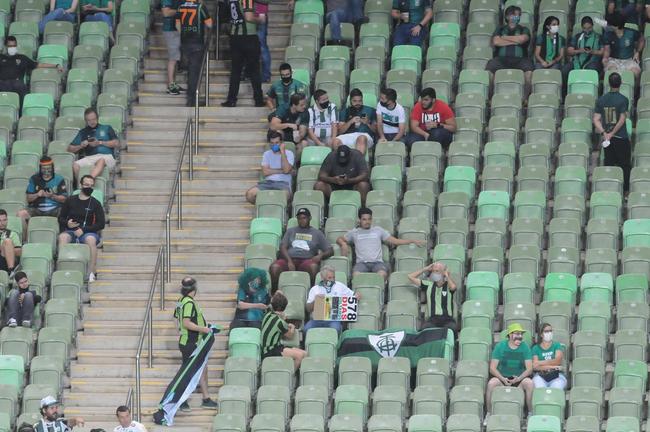 Jogo com o Palmeiras, pela 24 rodada do Campeonato Brasileiro, marcou o retorno do torcedor do Coelho ao Independncia ainda em meio  pandemia da COVID-19 (Juarez Rodrigues/EM/D.A Press)