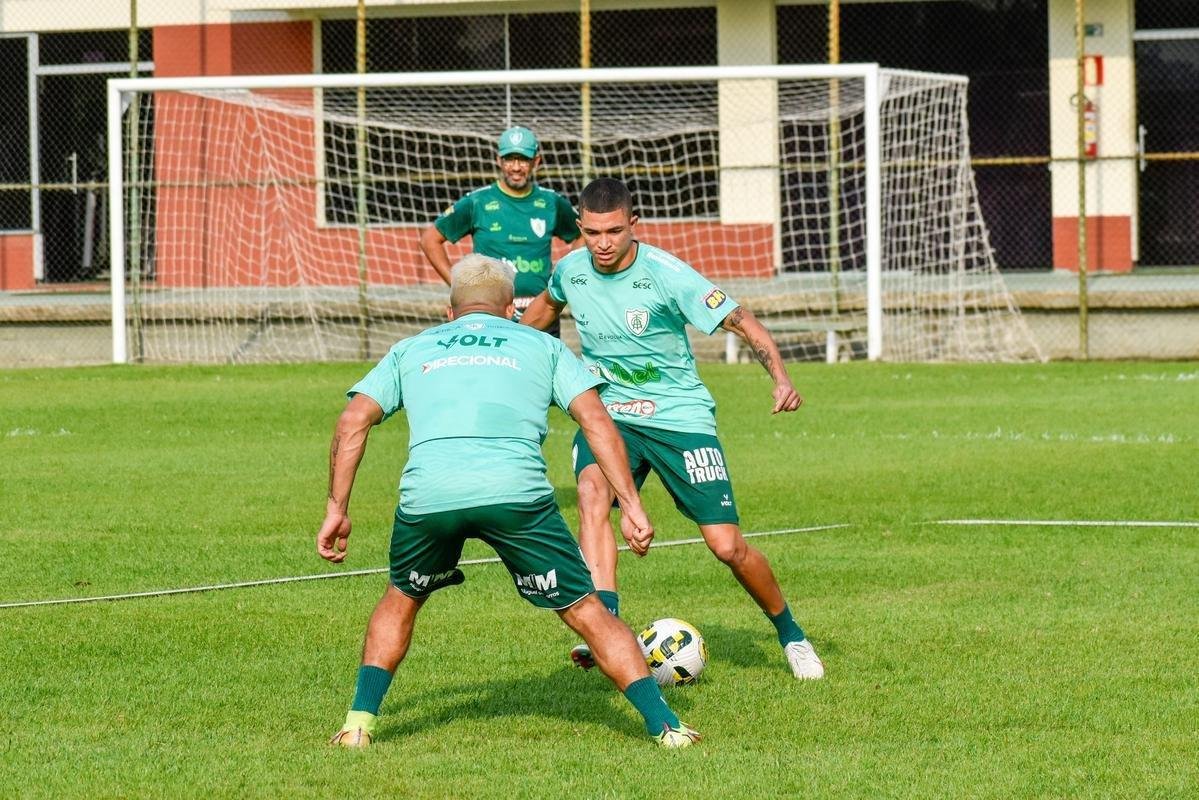 Amrica segue em preparao para enfrentar o Corinthians