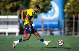 Fotos do treino do Cruzeiro na tarde desta quinta-feira (19/8), na Toca da Raposa II, em Belo Horizonte. Time fechou a preparao para enfrentar o Confiana, s 21h30 desta sexta-feira, no Mineiro