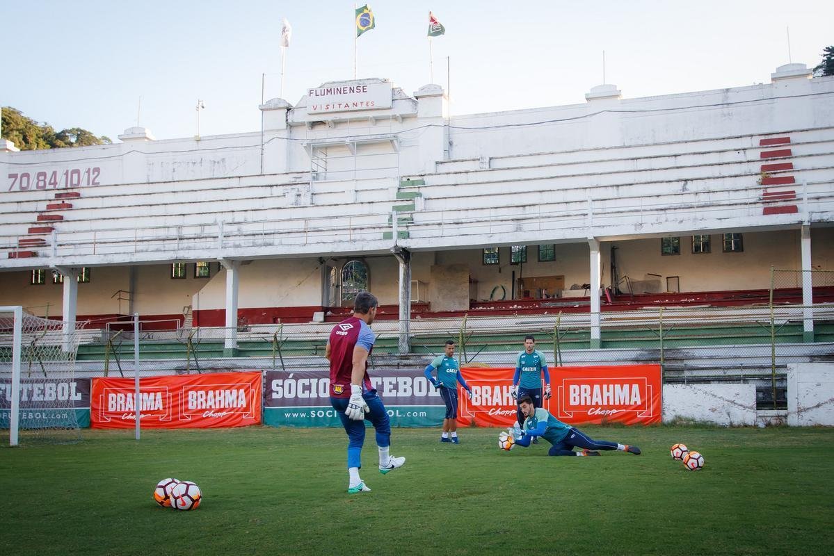 Cruzeiro treinou nesta tera-feira no Estdio das Laranjeiras e fechou preparao para jogo contra o Vasco, pela quinta rodada do Grupo 5 da Copa Libertadores. Partida ser s 21h45 desta quarta, em So Janurio, no Rio de Janeiro (Vinnicius Silva/Cruzeiro E.C)