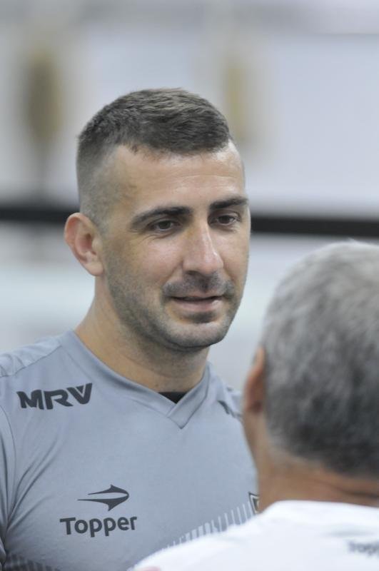 Imagens do treino do Atltico na academia da Cidade do Galo