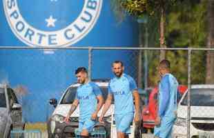 Fotos da reapresentao do Cruzeiro nesta segunda-feira, na Toca da Raposa II. Time se prepara para enfrentar o Boca Juniors, quinta-feira  noite, s 21h45, no Mineiro. Jogo valer pelas quartas de final da Copa Libertadores (Leandro Couri/EM D.A Press)