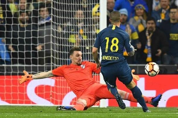 Benedetto marcou o gol do Boca Juniors sobre o River Plate na final da Libertadores, em Madri