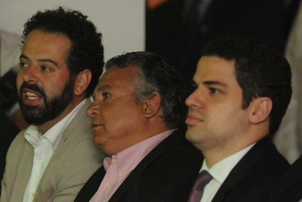 Presidentes do Atltico, Daniel Nepomuceno, Amrica, Alencar da Silveira, e Castellar Neto, da FMF