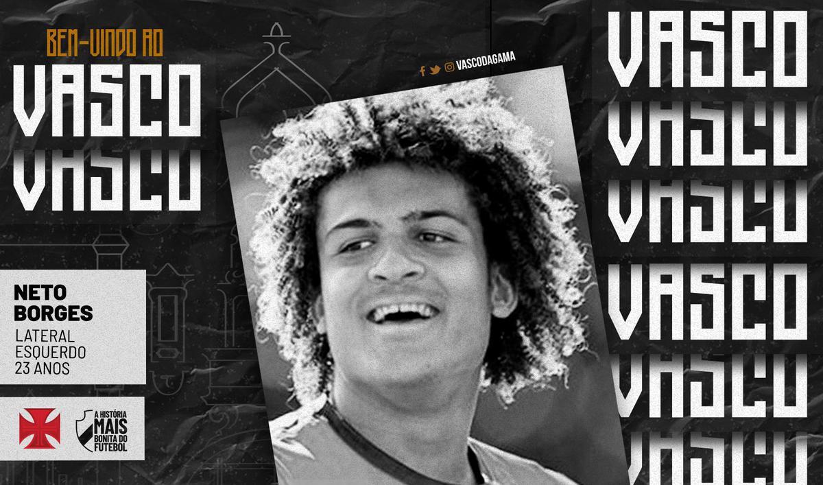 Neto Borges (lateral-esquerdo): contratado em agosto de 2020 junto ao Genk-BEL, por empréstimo