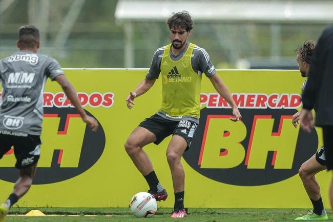 Treino tcnico do Atltico.