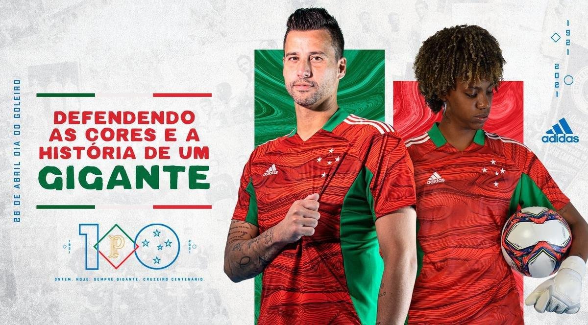 Cruzeiro apresenta nova camisa de goleiro