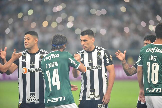 Fotos do jogo de ida das quartas de final da Copa Libertadores, entre Atltico e Palmeiras, no Mineiro