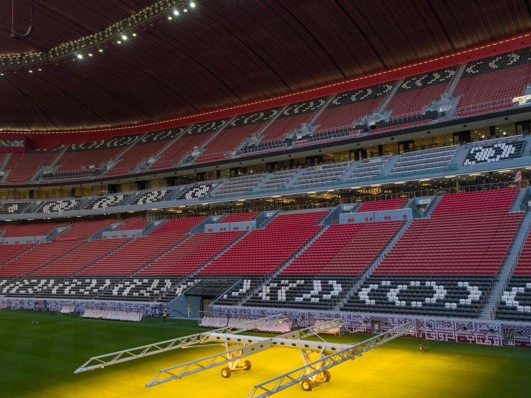 Estdio Al Bayt: localizada em Al Khor, arena tem design inspirado na Bayt al sha'ar, tenda tradicionalmente utilizada por nmades como proteo contra o sol desrtico no Catar