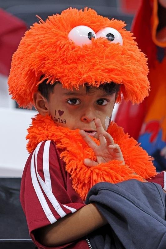 Torcedores de Holanda e Catar no Estdio Al-Bayt, em Al Khor, pelo Grupo A da Copa do Mundo