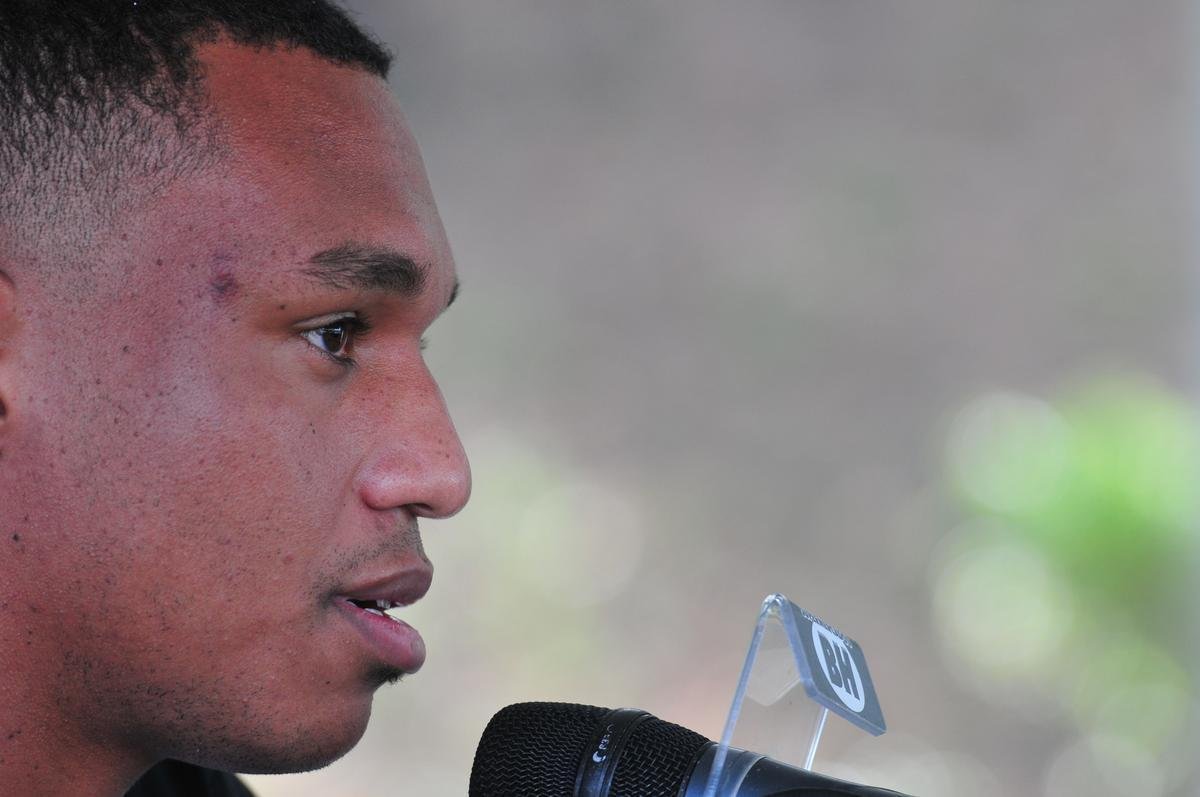 Fotos da apresentao e primeiro treino de Leandrinho no Atltico