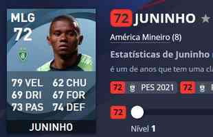 Juninho - Amrica - Overall 72