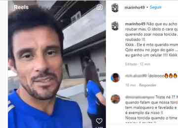 Ex-volante Fabrício teve um celular roubado antes da partida entre Cruzeiro e Ponte Preta enquanto tirava fotos com torcedores cruzeirenses no Mineirão