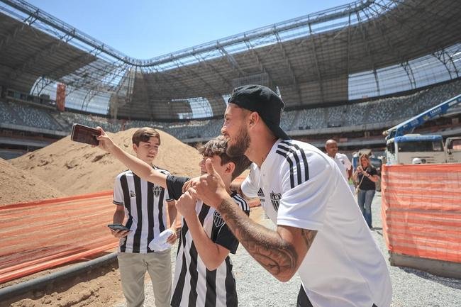 Na manh deste sbado (24/9), jogadores, comisso tcnica e diretoria do Atltico visitaram as obras da Arena MRV, futura casa do Galo.