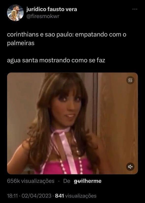 Memes da derrota do Palmeiras para o gua Santa, pela final do Campeonato Paulista