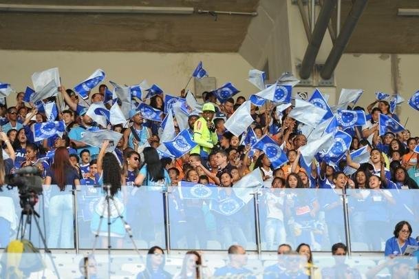 Torcedores de Cruzeiro e Botafogo, no Mineiro, em duelo pela 19 rodada do Brasileiro