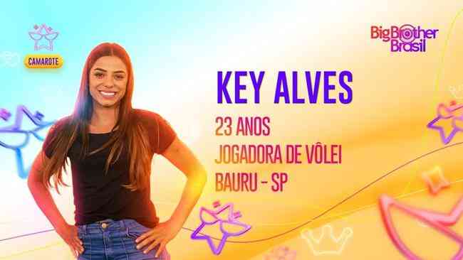 A jogadora de vlei Key Alves far parte do Big Brother Brasil em 2023