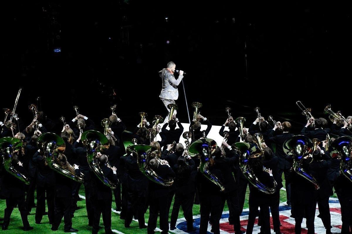 Show do intervalo do Super Bowl LII, em Minneapolis, teve apresentao de Justin Timberlake