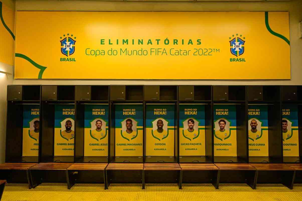 Mineiro, em BH, foi envelopado em verde, amarelo e azul para receber o duelo entre Brasil e Paraguai pela 16 rodada das Eliminatrias da Copa do Mundo do Catar
