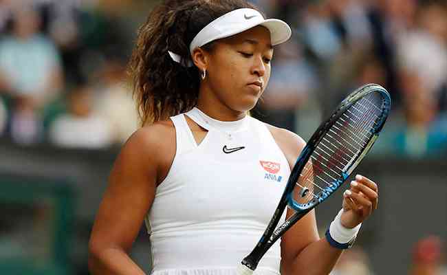 Naomi Osaka em Wimbledon na edio de 2019: japonesa desiste de disputar Grand Slam em 2021