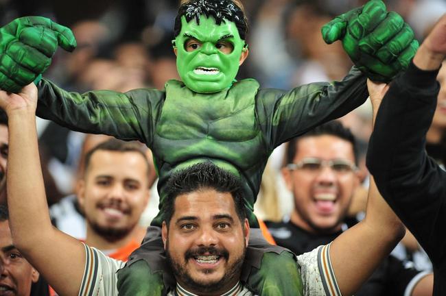 Fotos da torcida do Atltico na partida contra o Independiente del Valle, no Mineiro, em Belo Horizonte, pela Copa Libertadores