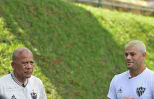 Encontro dos campees brasileiros pelo Atletico, Dad Maravilha e Hulk, na Cidade do Galo. 