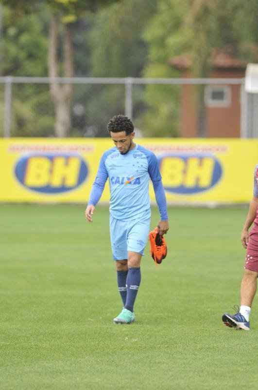 Imagens do treino do Cruzeiro antes do segundo duelo da final da Copa do Brasil, contra o Corinthians, em So Paulo