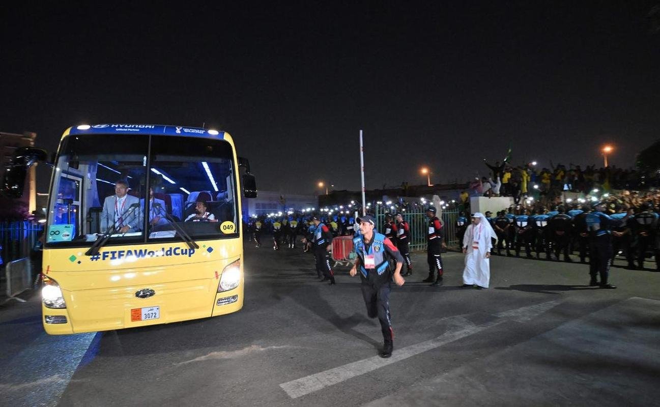 Chegada da Seleo Brasileira a Doha, no Catar, para disputar a Copa do Mundo da Fifa e tentar o hexa