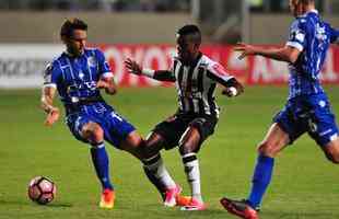 Godoy Cruz-ARG - Em 2017, o Atltico enfrentou o Godoy Cruz na fase de grupos. Na Argentina, empate por 1 a 1. No Independncia, goleada do Galo por 4 a 1.