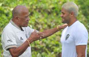 Encontro dos campees brasileiros pelo Atletico, Dad Maravilha e Hulk, na Cidade do Galo. 