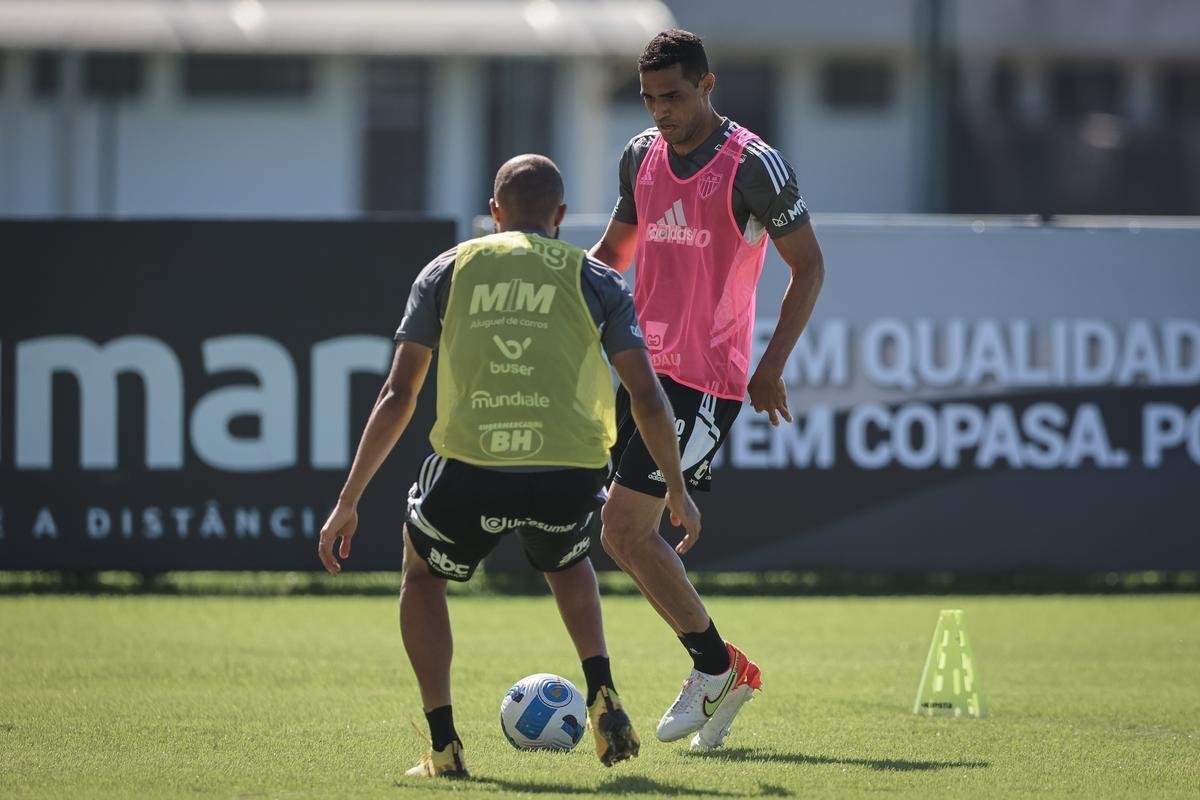 Fotos do treino do Atltico neste domingo, na Cidade do Galo
