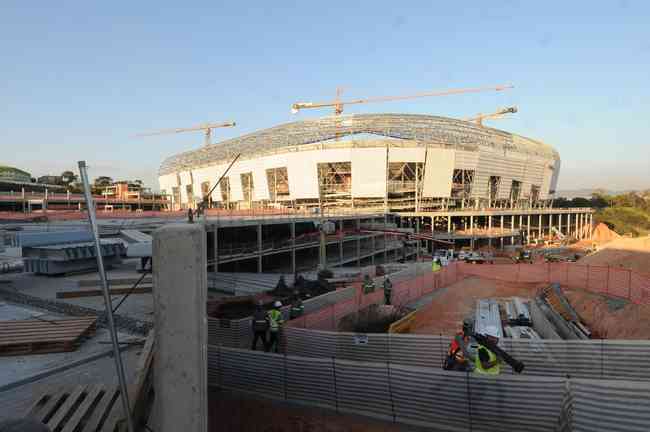 Futuro estádio do Galo, Aena MRV está com 60% das obras concluídas
