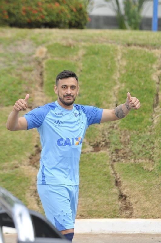Imagens do treino do Cruzeiro antes do segundo duelo da final da Copa do Brasil, contra o Corinthians, em So Paulo
