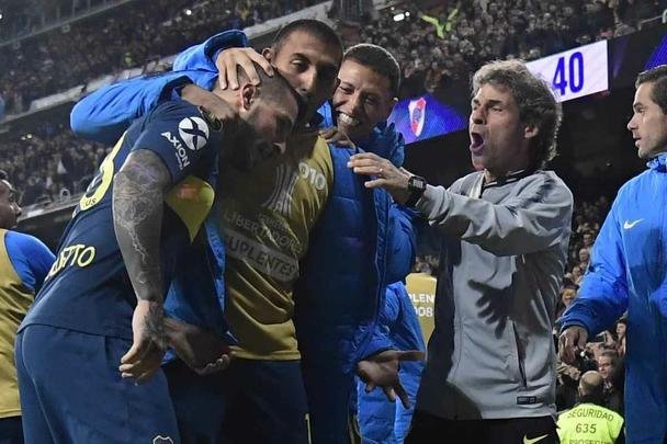 Benedetto marcou o gol do Boca Juniors sobre o River Plate na final da Libertadores, em Madri