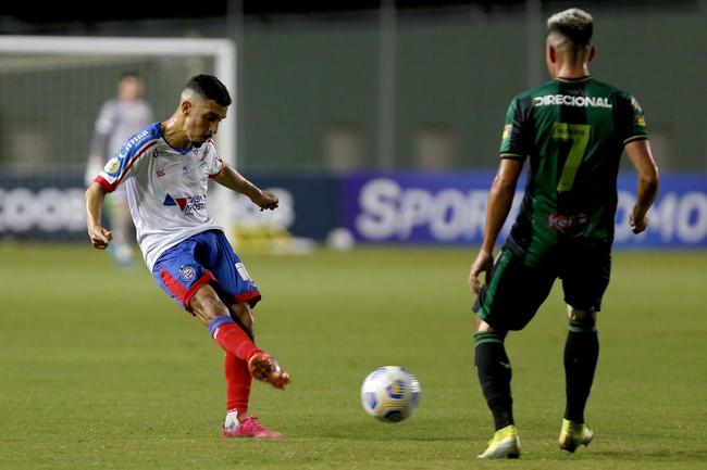 Fotos do jogo entre Bahia e Amrica no Estdio de Pituau, em Salvador, pela oitava rodada do Campeonato Brasileiro de 2021