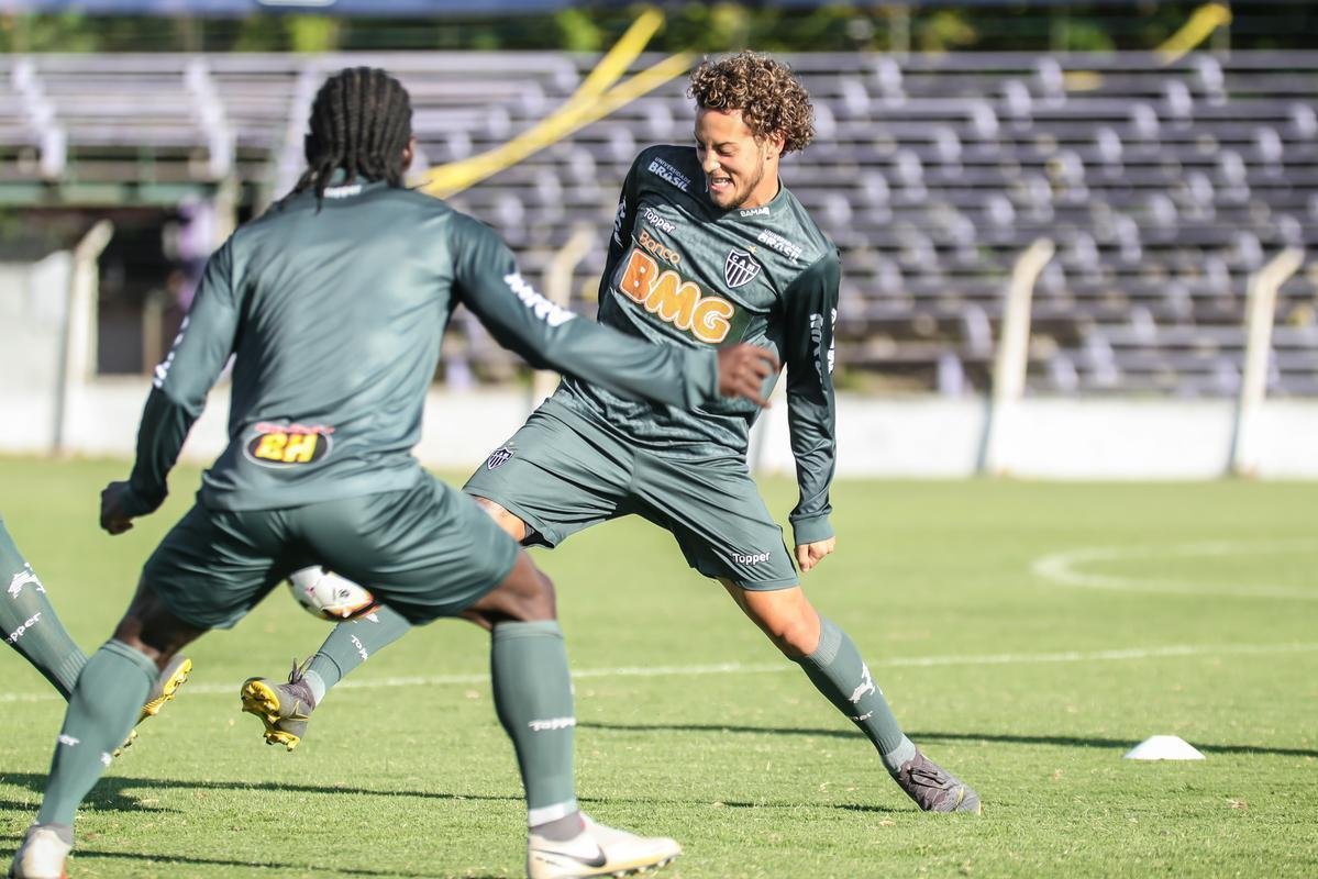 Veja fotos do ltimo treino do Atltico antes do jogo contra o Nacional-URU