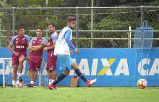 Fotos da reapresentao do Cruzeiro nesta segunda-feira (Matheus Adler/EM D.A Press)
