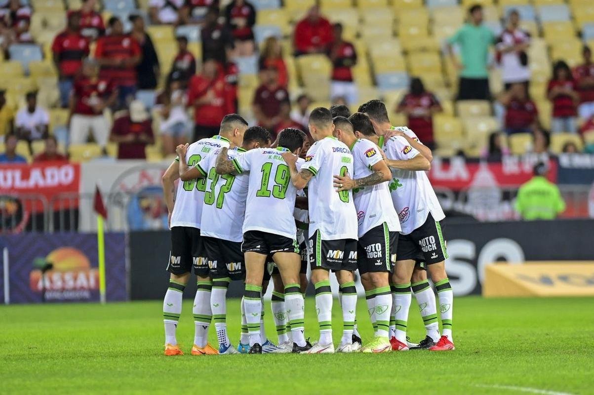 Amrica foi derrotado pelo Flamengo por 3 a 0, no Maracan 