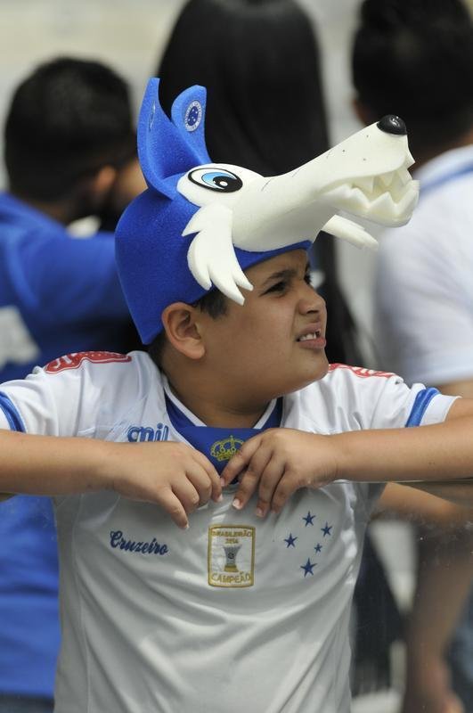Torcedores do Cruzeiro compareceram em grande nmero ao Mineiro na semifinal contra o Tupi