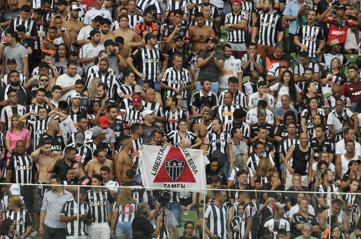 Torcida do Atltico compareceu em bom nmero ao Independncia para apoiar time diante do Danubio, pela Copa Libertadores