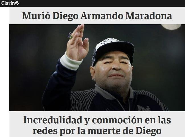 O 'Clarn', da Argentina, destaca 