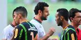 Imagens do jogo entre Amrica e Fluminense no Independncia