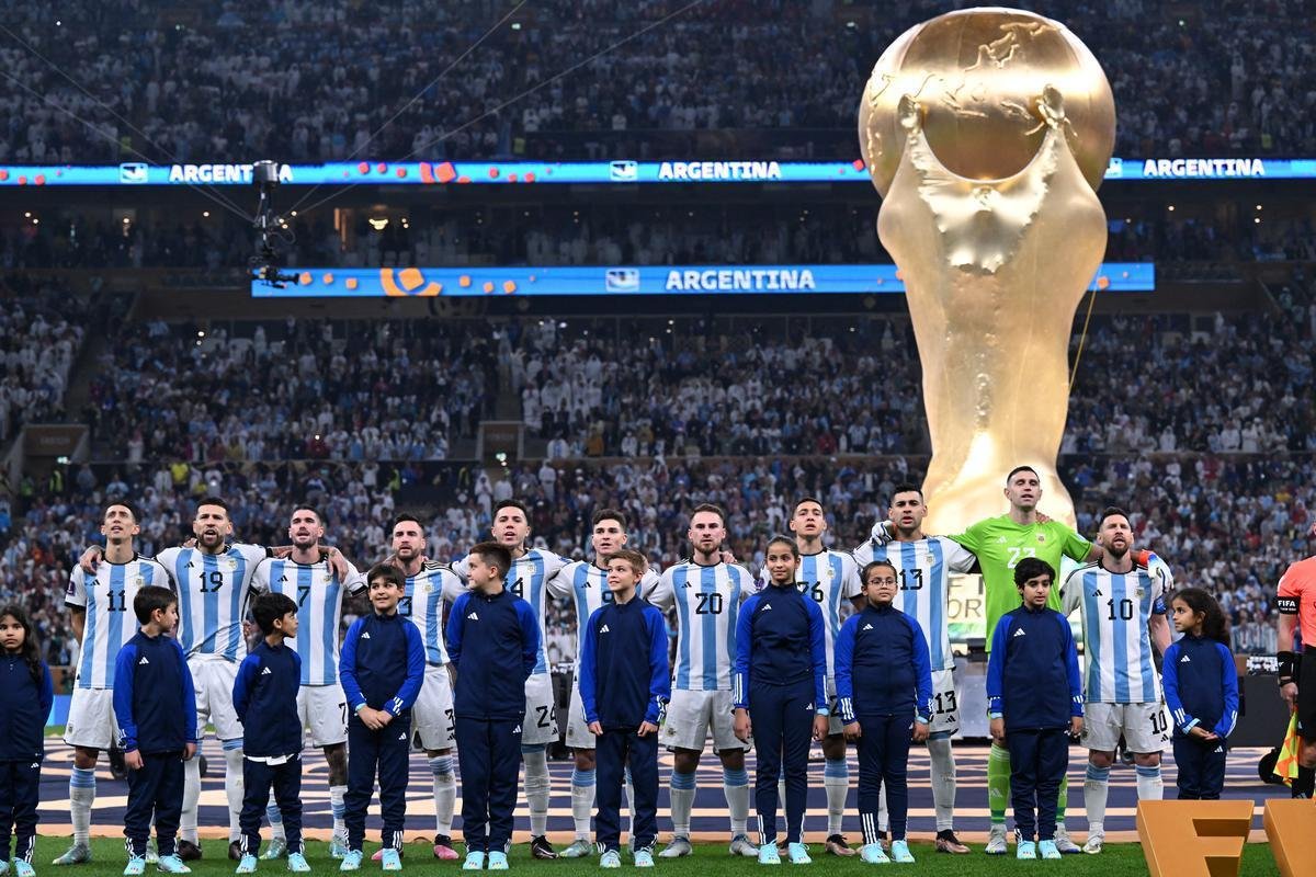 As melhores imagens da final da Copa do Mundo entre Argentina e Frana, no Estdio Icnico de Lusail, no Catar