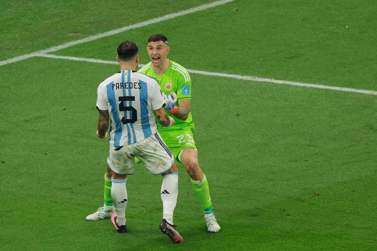 Argentina venceu a Frana por 4 a 2 nos pnaltis, depois de empate por 3 a 3, e finalmente soltou o grito de tricampe do mundo
